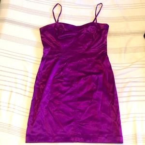 Purple Cocktail Dress w/ Adjustable Straps